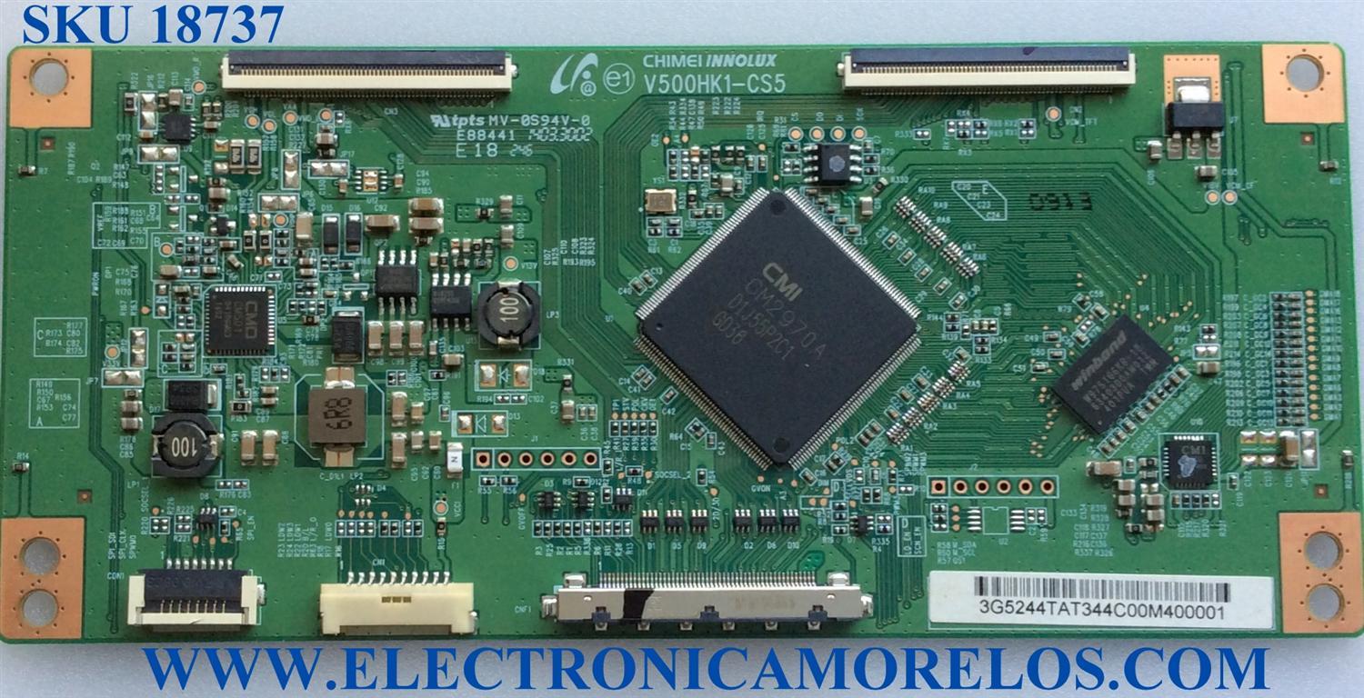 T-CON / SANYO 3G5244TAT / V500HK1-CS5 / 3G-5244TAT3 / E88441 / PANEL V500HK1-LS6 REV.E4 / MODELOS DP50E44 / P50E44-00